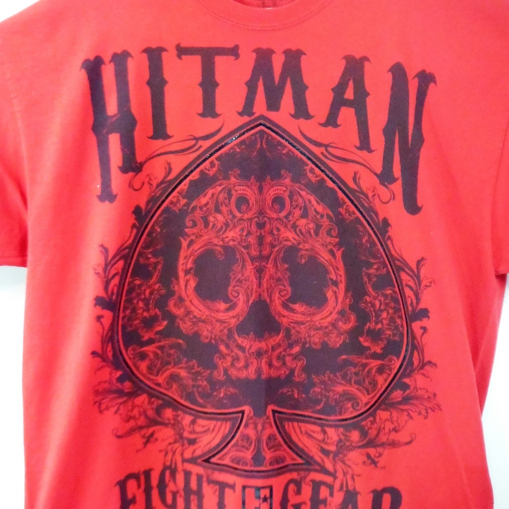 Mens Hitman Fight Gear Red Graphic T-Shirt - Xxl View 2
